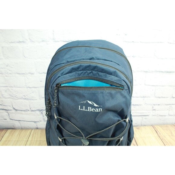 LL Bean Big Kids Comfort Carry Laptop Pack 30L School Backpack Classic Navy - Picture 7 of 10